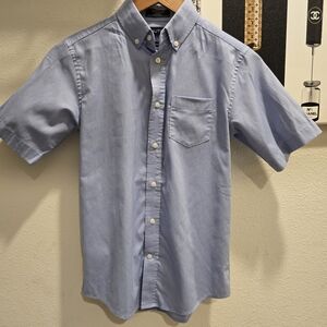 Nautica Boys Sky Blue Button-Down Shirt